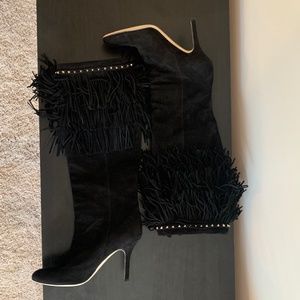 Dior Suede Boots with Fringes